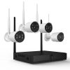 NICPOW 4pcs Security Wired Camera System, 8CH 3MP NVR Home Security, 1080P IP Security Surveillance Cameras with Color Night Vision, IP66 Waterproof, for Indoor Outdoor, No HDD (Wireless Wi-Fi) (Copy)