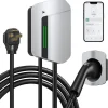 AVAPOW Level 2 Electric Car Charger up to 48A,240V, Indoor/Outdoor J1772 Charger with 25FT Flexible Charging Cable (NEMA 14-50 Plug) and EV Charger Holder, UL & Energy Star Certified EV Car Charger