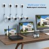 NICPOW 4pcs Security Wired Camera System, 8CH 3MP NVR Home Security, 1080P IP Security Surveillance Cameras with Color Night Vision, IP66 Waterproof, for Indoor Outdoor, No HDD (Wireless Wi-Fi) (Copy)