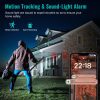 NICPOW 4MP Security Cameras Wireless Wifi, 360° View Security Camera Outdoor with Full Color Night Vision, IP65 Waterproof, 2-Way Audio, Home Security Camera for Indoor/Outdoor, 2.4G Wifi