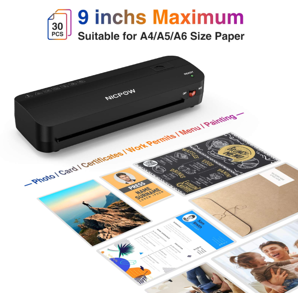 NICPOW A4 Laminator Machine - Image 2