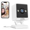 1080P Security Camera, Indoor Security Wired Camera with Night Vision, 2 Way Talk, Motion Tracking, IP65 Waterproof for Home Security, SD&Cloud, 2.4G WiFi