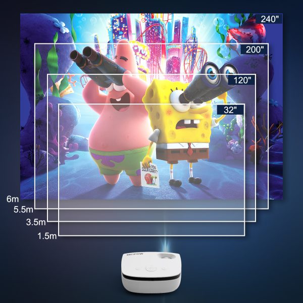 NICPOW Video Projector with 100" Projector Screen - Image 3