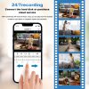NICPOW 4pcs Security Wired Camera System, 8CH 3MP NVR Home Security, 1080P IP Security Surveillance Cameras with Color Night Vision, IP66 Waterproof, for Indoor Outdoor, No HDD (Wireless Wi-Fi) (Copy)