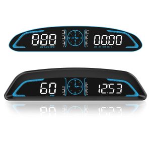 NICPOW Digital GPS Speedometer Universal Heads Up Display for Car 5.5 inch Large LCD Display HUD with MPH Speed Fatigued Driving Alert Overspeed Alarm Trip Meter for All Vehicle