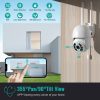 NICPOW 4MP Security Cameras Wireless Wifi, 360° View Security Camera Outdoor with Full Color Night Vision, IP65 Waterproof, 2-Way Audio, Home Security Camera for Indoor/Outdoor, 2.4G Wifi