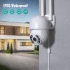NICPOW 4MP Security Cameras Wireless Wifi, 360° View Security Camera Outdoor with Full Color Night Vision, IP65 Waterproof, 2-Way Audio, Home Security Camera for Indoor/Outdoor, 2.4G Wifi