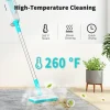 Steam Mop, Steam Cleaner for Floor, 260℉ High-Temperature Handheld Floor Steamer for Cleaning Hardwood/Laminate Floor, Tiles with 7-in-1 Multi-purpose Accessories and Washable Pads