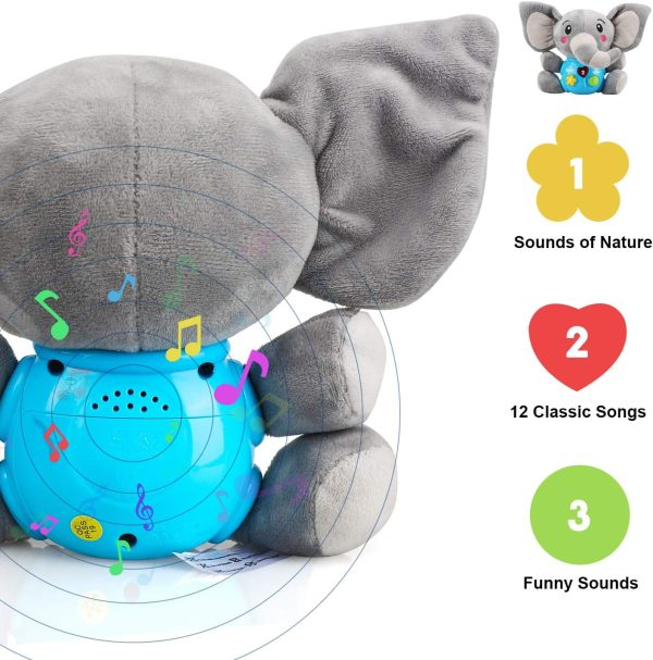 Life - Baby Toys 3-6 Months, Baby Musical Toys Elephant, Infant Toys 0-6 Months, Elephant Baby Stuff, 3 Month Baby Toys, 4 Month Baby Toys, Newborn Toys 0 3 Months, Toys for Infants 0-6 Months