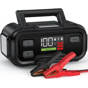 10000A Battery Jump Starter, 40000mAh Car Battery Jump Starter for All Gas or Diesel Engine, 12V Jump Box Battery Jumper with LED Display & LED Light