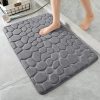 2 Pack Memory Foam Bath Mat, Bathroom Rugs Super Water Absorbent, Machine Washable Bath Rugs for Tub, Quick Drying Mat for Bathroom