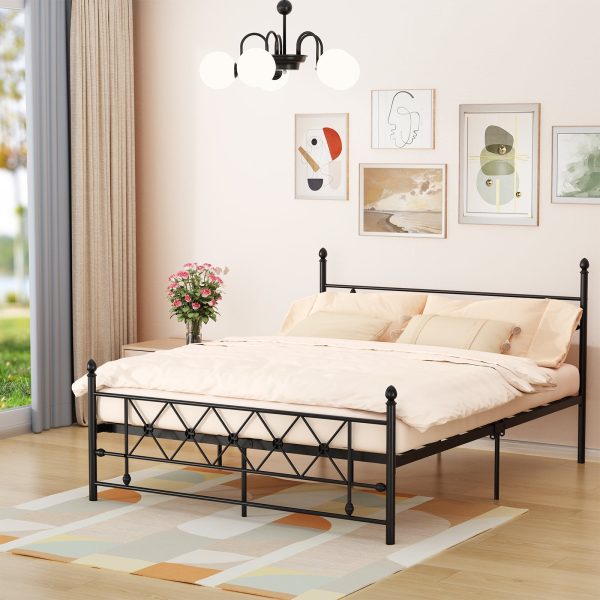 fed2ddc8-c786-4331-87e3-a3ed64b8baea.751fddc0b6ad43a827e833c9d8bb2605.jpeg HOMWOO Metal Platform Bed Frame with Headboard, Queen Size