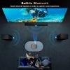 Projector with WiFi and Bluetooth, Mini-Projector: [Auto Focus/Keystone] - NICPOW Full HD 1080P 4K Supported Portable Bluetooth Projector for Gaming Devices and Phones - Ideal for Indoor Outdoor Use