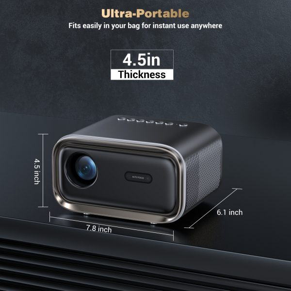 Projector with WiFi and Bluetooth, Mini-Projector: [Auto Focus/Keystone] - NICPOW Full HD 1080P 4K Supported Portable Bluetooth Projector for Gaming Devices and Phones - Ideal for Indoor Outdoor Use - Image 7