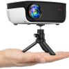 Mini Projector, NICPOW Portable Outdoor Movie Projector with Tripod, 1080P and 200" Supported Small Projector Compatible with TV Stick, Phone, PS5, HDMI, USB for Home, Bedroom, Gaming, Outdoor Use