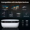 Mini Projector, NICPOW Portable Outdoor Movie Projector with Tripod, 1080P and 200" Supported Small Projector Compatible with TV Stick, Phone, PS5, HDMI, USB for Home, Bedroom, Gaming, Outdoor Use